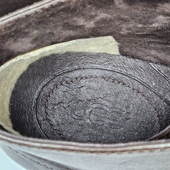 UGG Dagmann Boots Mens Size 7 Brown Leather Chukka Ankle - Picture 8 of 9